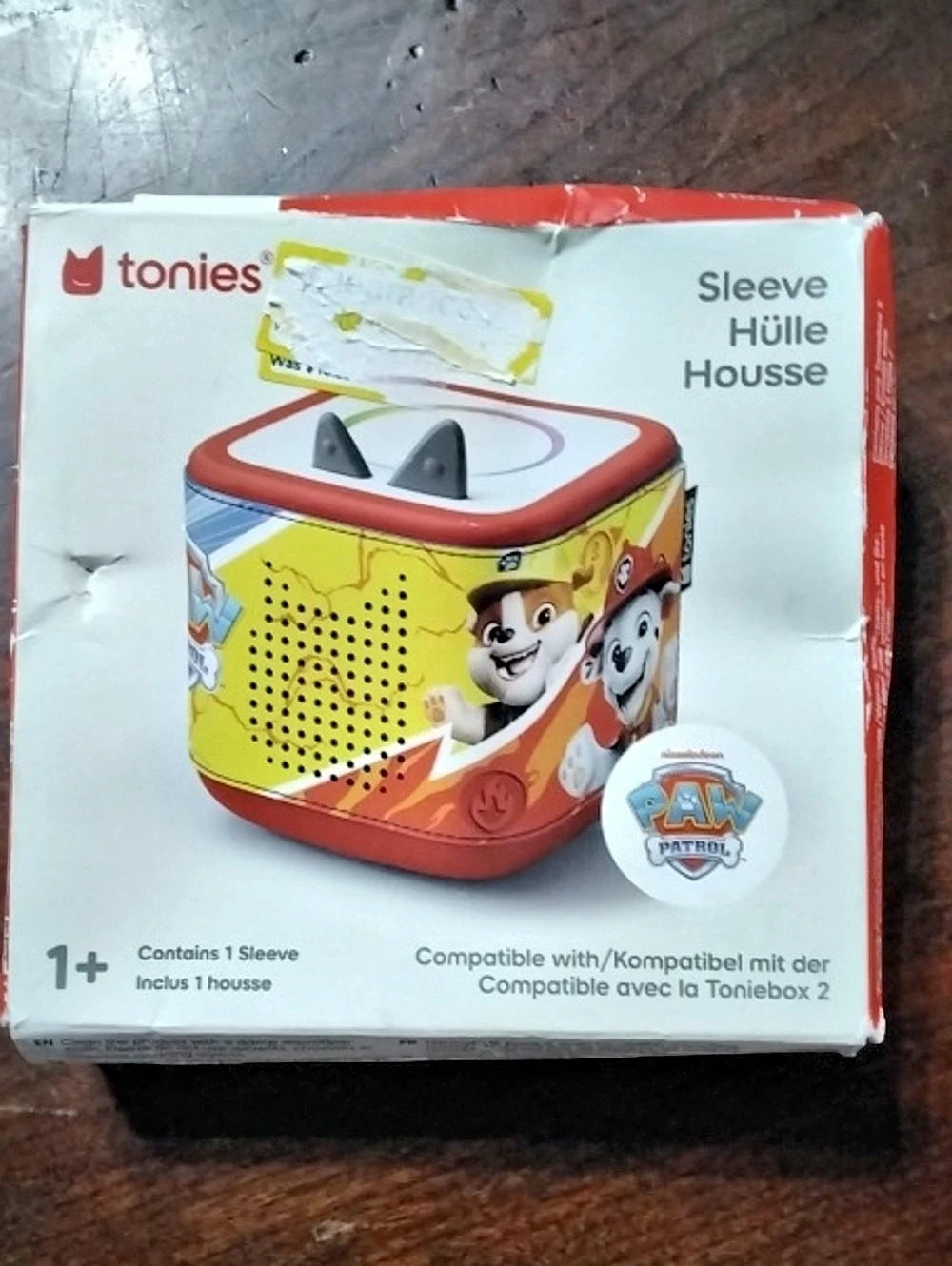 tonies Paw Patrol Toniebox Sleeve Red Yellow NWT